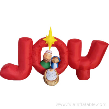 Christmas inflatable JOY Nativity for decoration